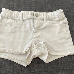 GAP kids white denim shorts